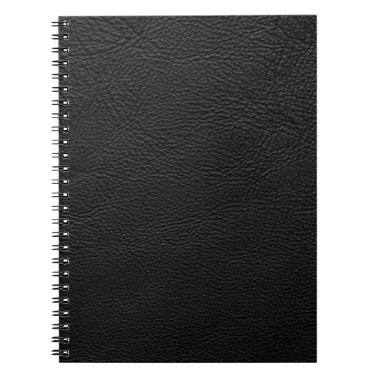 Zwart leder notitieboek (Voorkant)