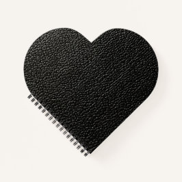 Zwart leder notitieboek