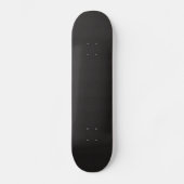 Zwart leder persoonlijk skateboard (Voorkant)