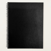 Zwart leder planner (Voorkant)