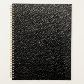 Zwart leder planner (Voorkant)