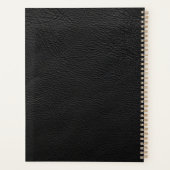 Zwart leder planner (Achterkant)