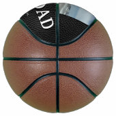 Zwart leder print beste vaders dagfoto basketbal (Rechts)