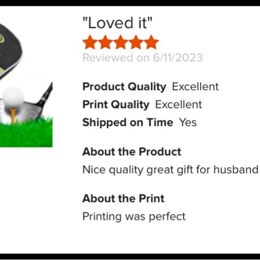 Zwart leder Textuur Monogram Naam Gold Golfheadcover