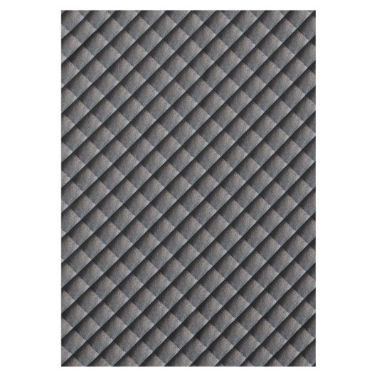 Zwart lederachtig patroon tafelkleed (Voorkant)