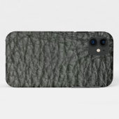 Zwart ledereffect Case-Mate iPhone case (Achterkant (horizontaal))