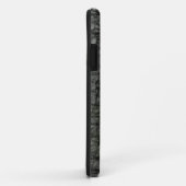 Zwart ledereffect Case-Mate iPhone case (Achterkant/rechts)
