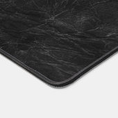 Zwart lederen achtergrond bureaumat (Hoek)