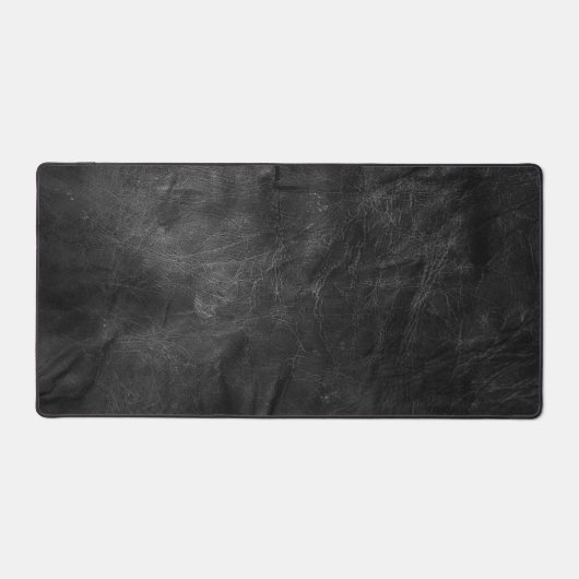 Zwart lederen achtergrond bureaumat (Voorkant)