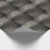 Zwart lederen textuur, achtergrondgebruik. cadeaupapier (Hoek)