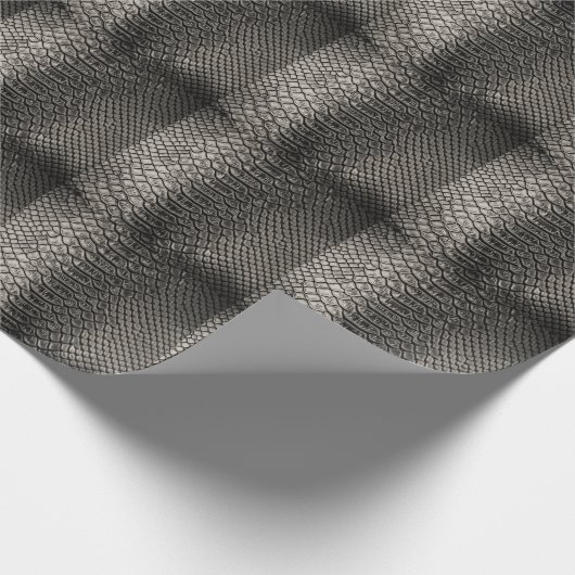 Zwart lederen textuur, achtergrondgebruik. cadeaupapier (Hoek)