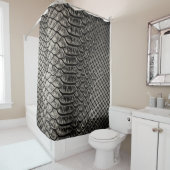 Zwart lederen textuur, achtergrondgebruik. douchegordijn (In situ)