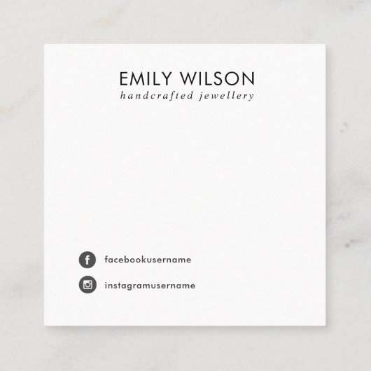 ZWART LEDEREN TEXTUUR KETTING ERING DISPLAY VIERKANTE VISITEKAARTJE (Achterkant)