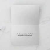 Zwart lederen verjaardag voor zwager kaart (Binnen)