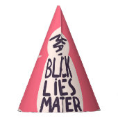 Zwart leeft materie, kalligrafisch patroon feesthoedjes (Achterkant)