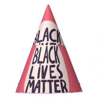 Zwart leeft materie, kalligrafisch patroon feesthoedjes