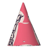 Zwart leeft materie, kalligrafisch patroon feesthoedjes (Rechts)