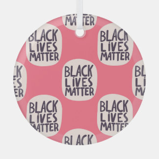 Zwart leeft materie, kalligrafisch patroon glas ornament