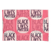 Zwart leeft materie, kalligrafisch patroon kussensloop (Voorkant)