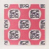 Zwart leeft materie, kalligrafisch patroon legpuzzel (Horizontaal)