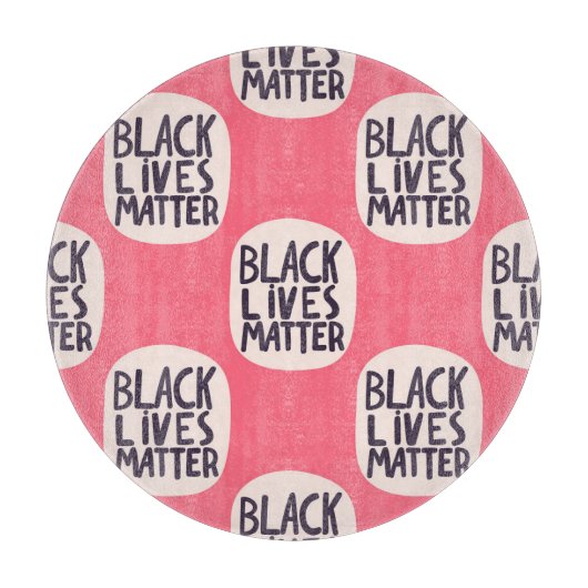 Zwart leeft materie, kalligrafisch patroon snijplank (Voorkant)