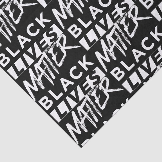 Zwart leeft materie patroon tissuepapier (Detail)