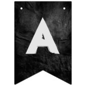 Zwart leer en ballonnen verjaardagsfeestje vlaggetjes (Derde vlag)