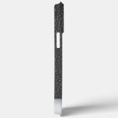 Zwart leer en stalen print Case-Mate iPhone case (Achterkant / Rechts)