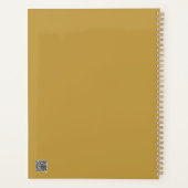 Zwart leer, gouden professionele planner (Achterkant)
