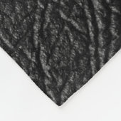 Zwart leer: naadloze close-up textuur. fleece deken (Hoek)
