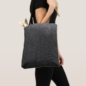 Zwart leer: naadloze close-up textuur. tote bag (Dichtbij)