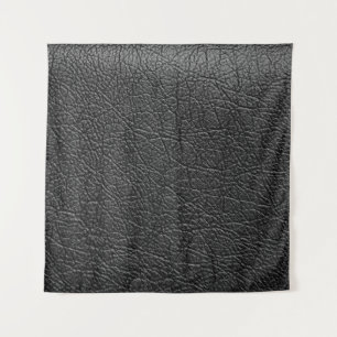 Zwart leer: naadloze close-up textuur. wandkleed