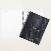  zwart leer planner (Display)