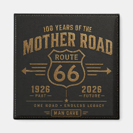 Zwart Leerachtig 100 Jaar De Moederweg Magneet