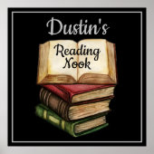 Zwart leesboek poster (Voorkant)