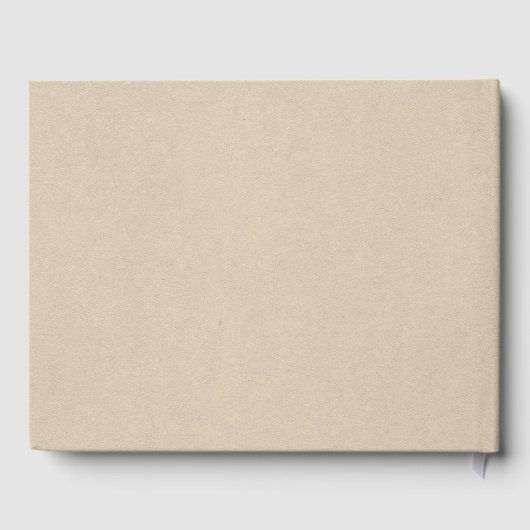 Zwart lef botanisch rotsachtig modern krafthuwelij gastenboek (Achterkant)