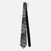 Zwart leger camouflage militaire camouflage stropdas (Voorkant)