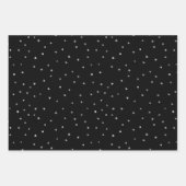 Zwart lelijke kersttrui-buffels inpakpapier vel (Voorkant 3)