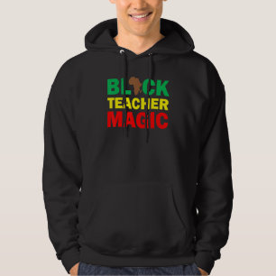 Zwart leraar Magic African American Black History Hoodie