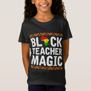 Zwart leraar Magic African American Black History T-shirt