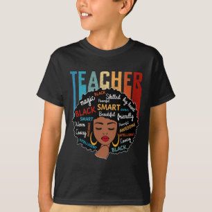 Zwart Leraar Magic Zwart Geschiedenis Maand Afro H T-shirt