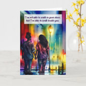 zwart lesbisch paar lopen naast je gay regenboog kaart (Gele Bloem)