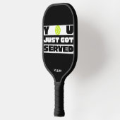 Zwart Leuk Tekst Pickleball Paddle (Links)