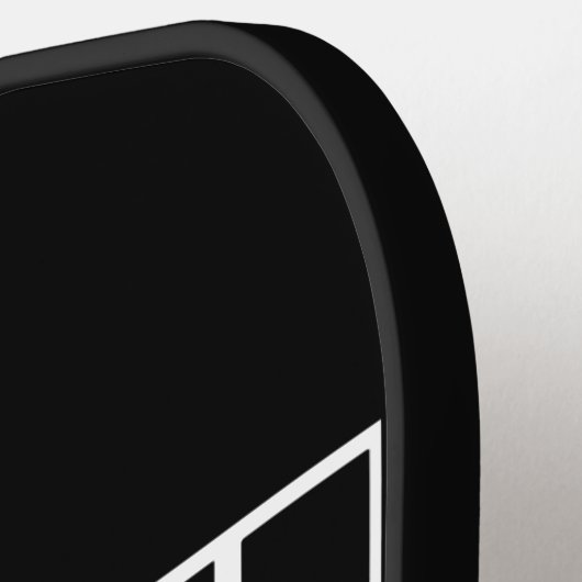 Zwart Leuk Tekst Pickleball Paddle (Links Detail)