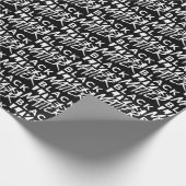 Zwart leven cadeaupapier (Hoek)