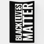 Zwart leven maakt gewaagde herkenning mogelijk spandoek (Verticaal)