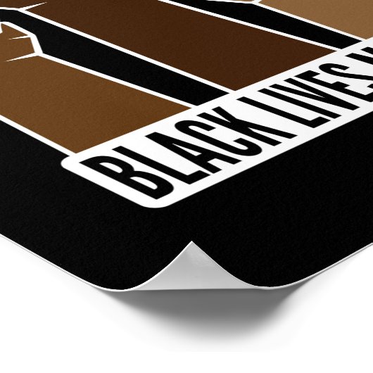 Zwart leven maakt kunst afdrukken poster (Hoek)