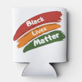 Zwart leven Materie Blikjeskoeler (Achterkant)