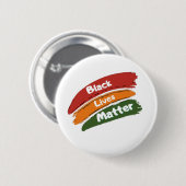 Zwart leven Materie Ronde Button 5,7 Cm (Voorkant /achterkant)