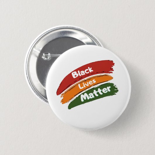 Zwart leven Materie Ronde Button 5,7 Cm (Voorkant /achterkant)